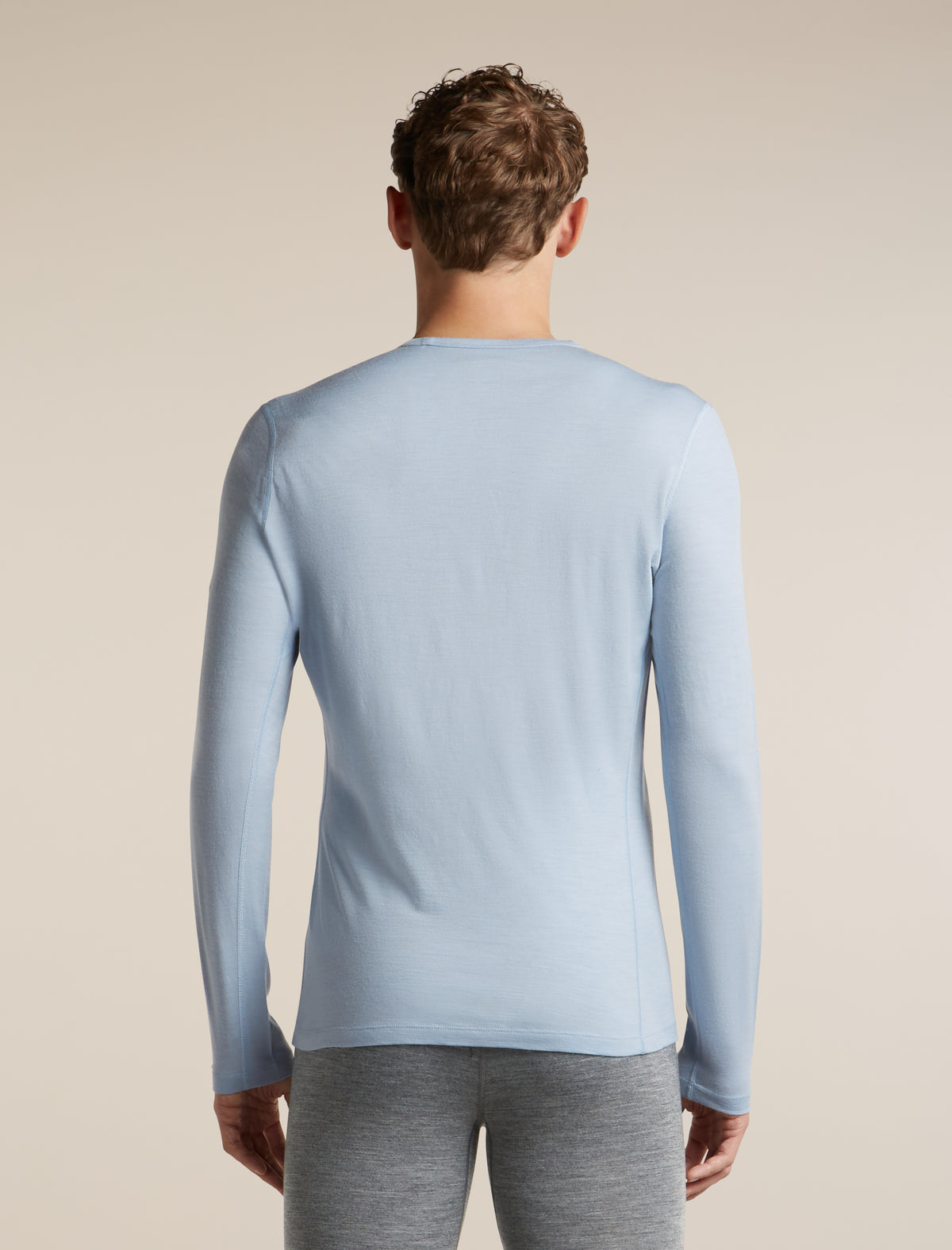 Men's Merino 200 Oasis Long Sleeve Crewe Zinc Blue - 2