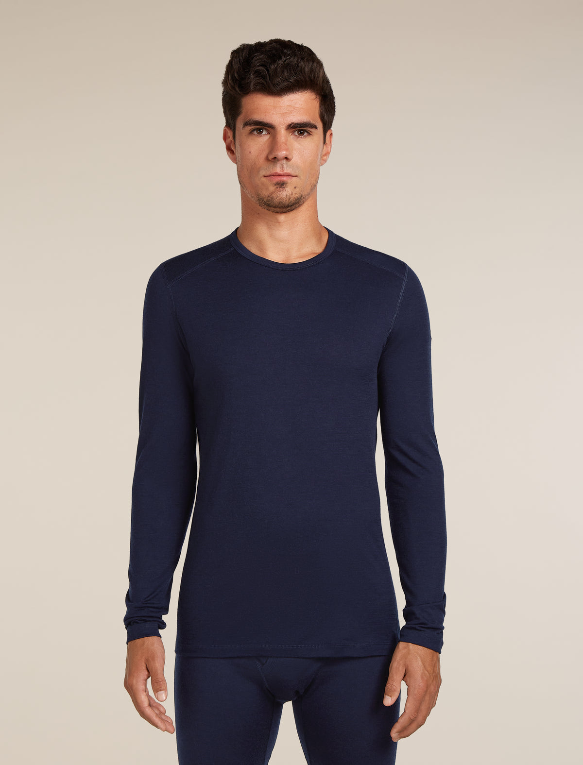 Men’s Merino 200 Oasis Long Sleeve Crew Thermal Top Glacier - 1