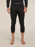 Men’s Merino 200 Oasis 3/4 Thermal Leggings Black - 1