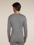 Men’s Merino 260 Oasis Long Sleeve Crew Thermal Top Gritstone Heather - 3