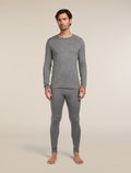 Men’s Merino 260 Oasis Long Sleeve Crew Thermal Top Gritstone Heather - 4