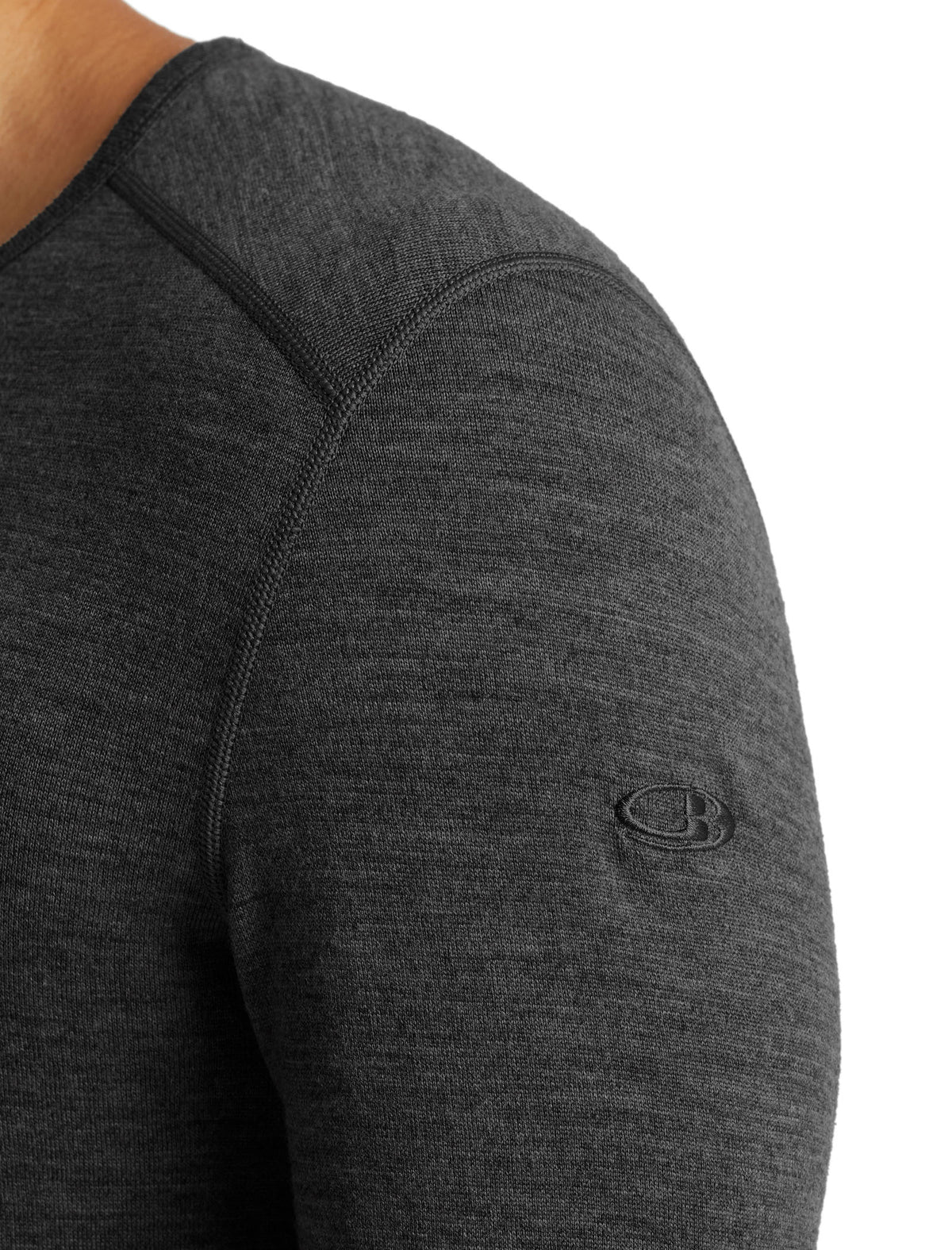 Men’s Merino 260 Oasis Long Sleeve Crew Thermal Top Gritstone Heather - 7