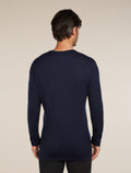 Men’s Merino 260 Tech Long Sleeve Crew Thermal Top Midnight Navy - 2