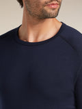 Men’s Merino 260 Tech Long Sleeve Crew Thermal Top Midnight Navy - 7