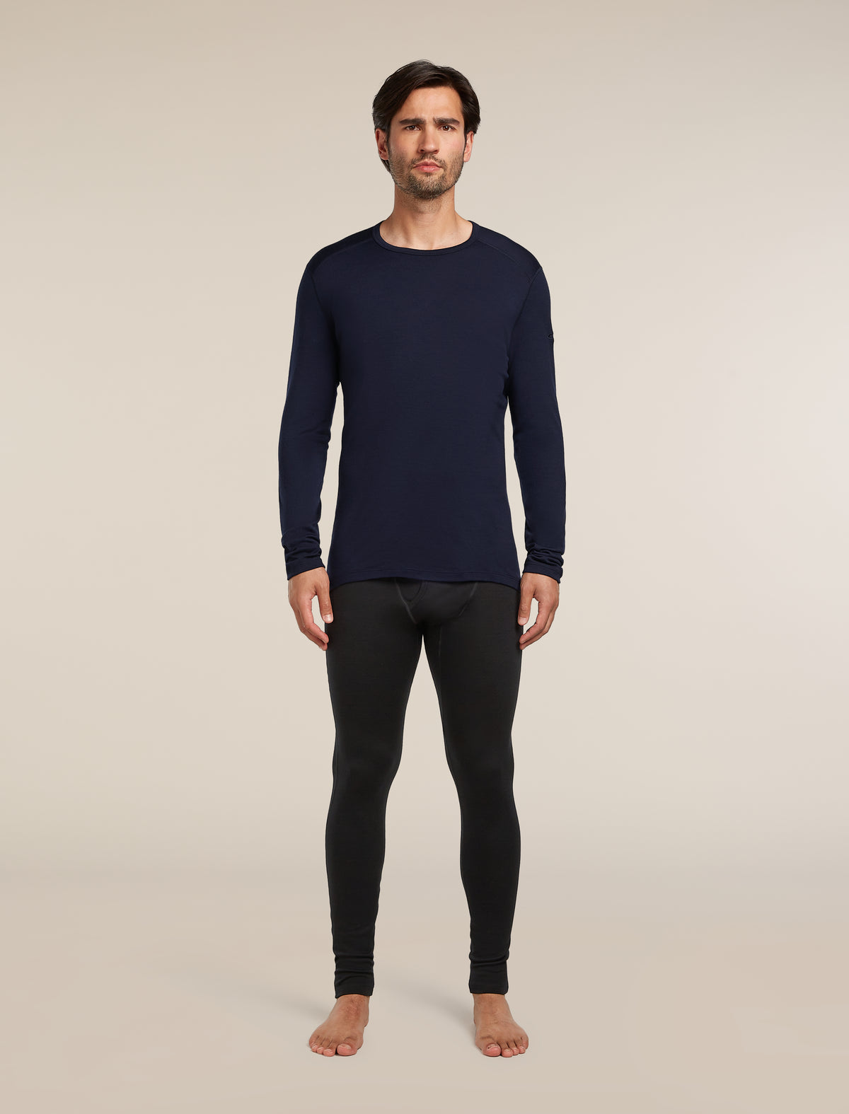 Men’s Merino 260 Tech Long Sleeve Crew Thermal Top Midnight Navy - 3