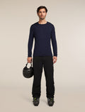 Men’s Merino 260 Tech Long Sleeve Crew Thermal Top Midnight Navy - 4