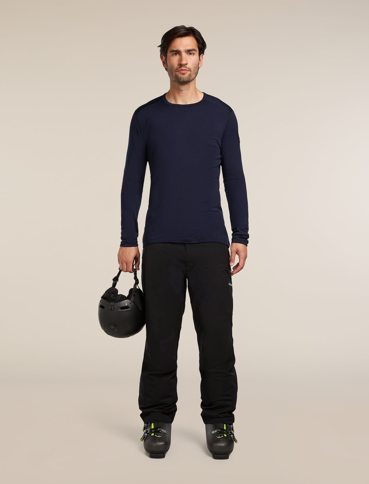Men’s Merino 260 Tech Long Sleeve Crew Thermal Top Midnight Navy - 4