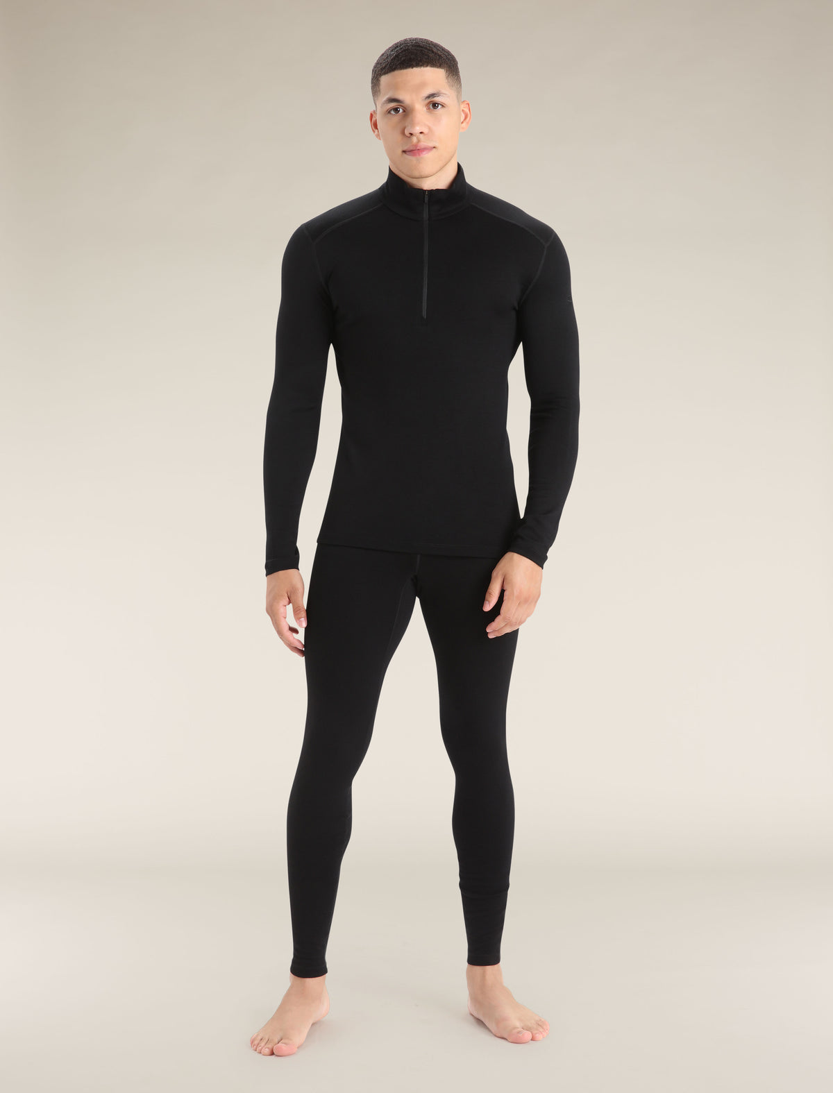 Men’s Merino 260 Tech Long Sleeve Half Zip Thermal Top Black - 3
