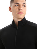Men’s Merino 260 Tech Long Sleeve Half Zip Thermal Top Black - 5
