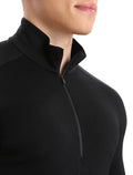 Men’s Merino 260 Tech Long Sleeve Half Zip Thermal Top Black - 6