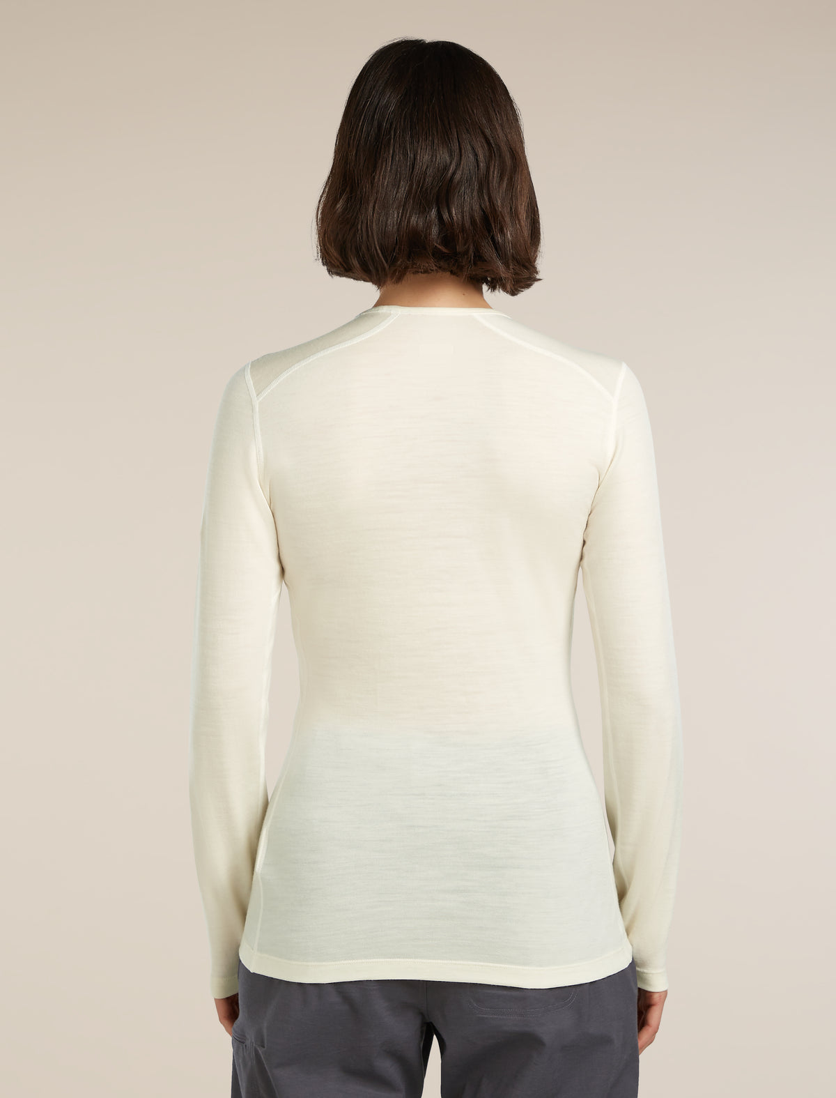 Women’s Merino 200 Oasis Long Sleeve Crew Thermal Top Undyed - 2
