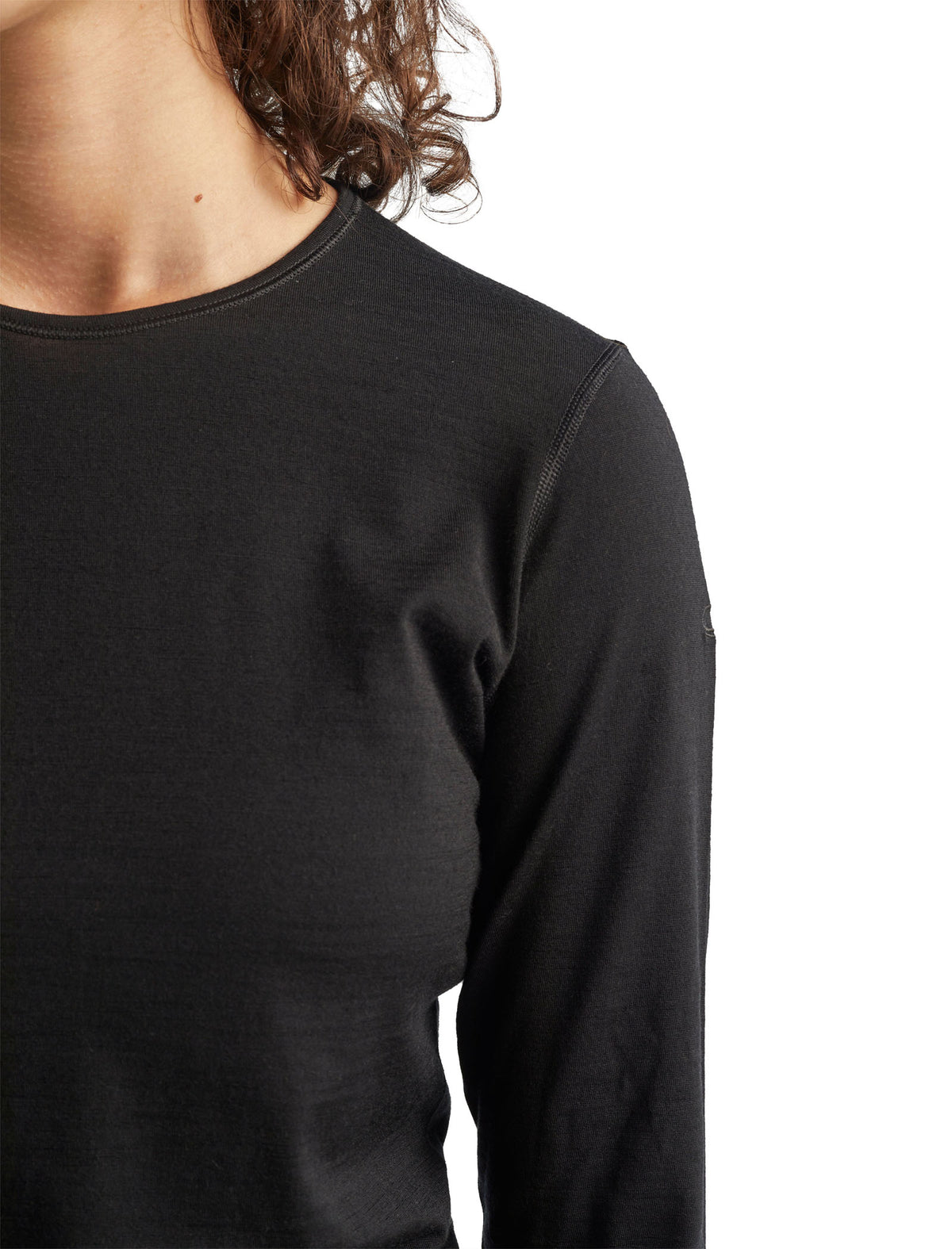 Women’s Merino 200 Oasis Long Sleeve Crew Thermal Top Black - 7