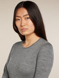 Women’s Merino 200 Oasis Long Sleeve Crew Thermal Top Gritstone Heather - 9