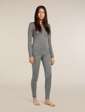 Women’s Merino 200 Oasis Long Sleeve Crew Thermal Top Gritstone Heather - 3