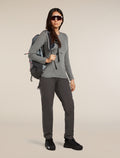 Women’s Merino 200 Oasis Long Sleeve Crew Thermal Top Gritstone Heather - 4