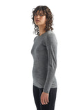 Women’s Merino 200 Oasis Long Sleeve Crew Thermal Top Gritstone Heather - 6