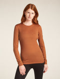 Women’s Merino 200 Oasis Long Sleeve Crew Thermal Top Dusty clay - 1