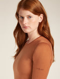 Women’s Merino 200 Oasis Long Sleeve Crew Thermal Top Dusty clay - 5