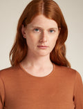 Women’s Merino 200 Oasis Long Sleeve Crew Thermal Top Dusty clay - 6