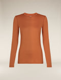Women’s Merino 200 Oasis Long Sleeve Crew Thermal Top Dusty clay - 7