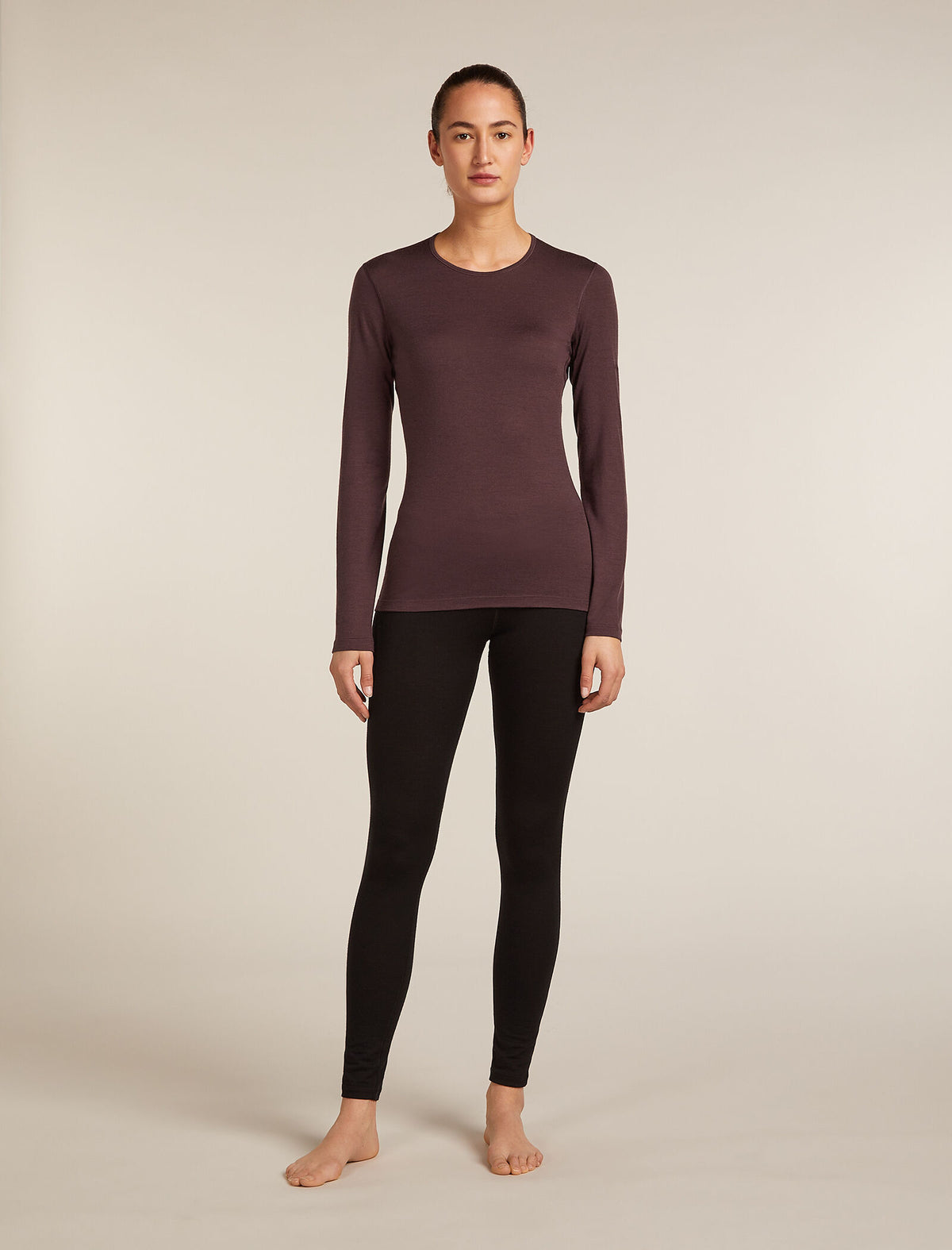 Women’s Merino 200 Oasis Long Sleeve Crewe Java - 3