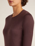 Women’s Merino 200 Oasis Long Sleeve Crewe Java - 5
