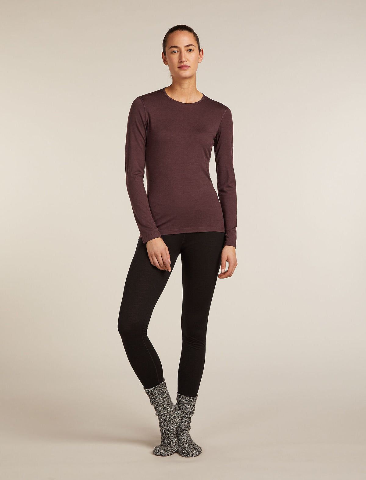 Women’s Merino 200 Oasis Long Sleeve Crewe Java - 6