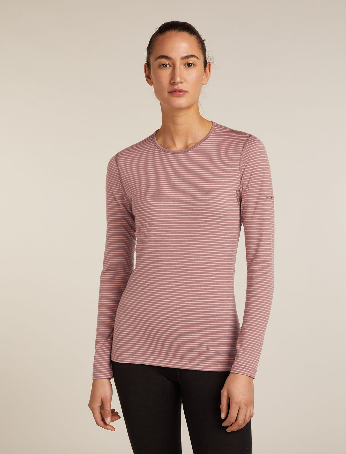 Women’s Merino 200 Oasis Long Sleeve Crew Thermal Top Summit/Blush/S - 1