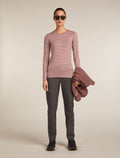 Women’s Merino 200 Oasis Long Sleeve Crew Thermal Top Summit/Blush/S - 4