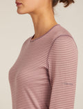 Women’s Merino 200 Oasis Long Sleeve Crew Thermal Top Summit/Blush/S - 5