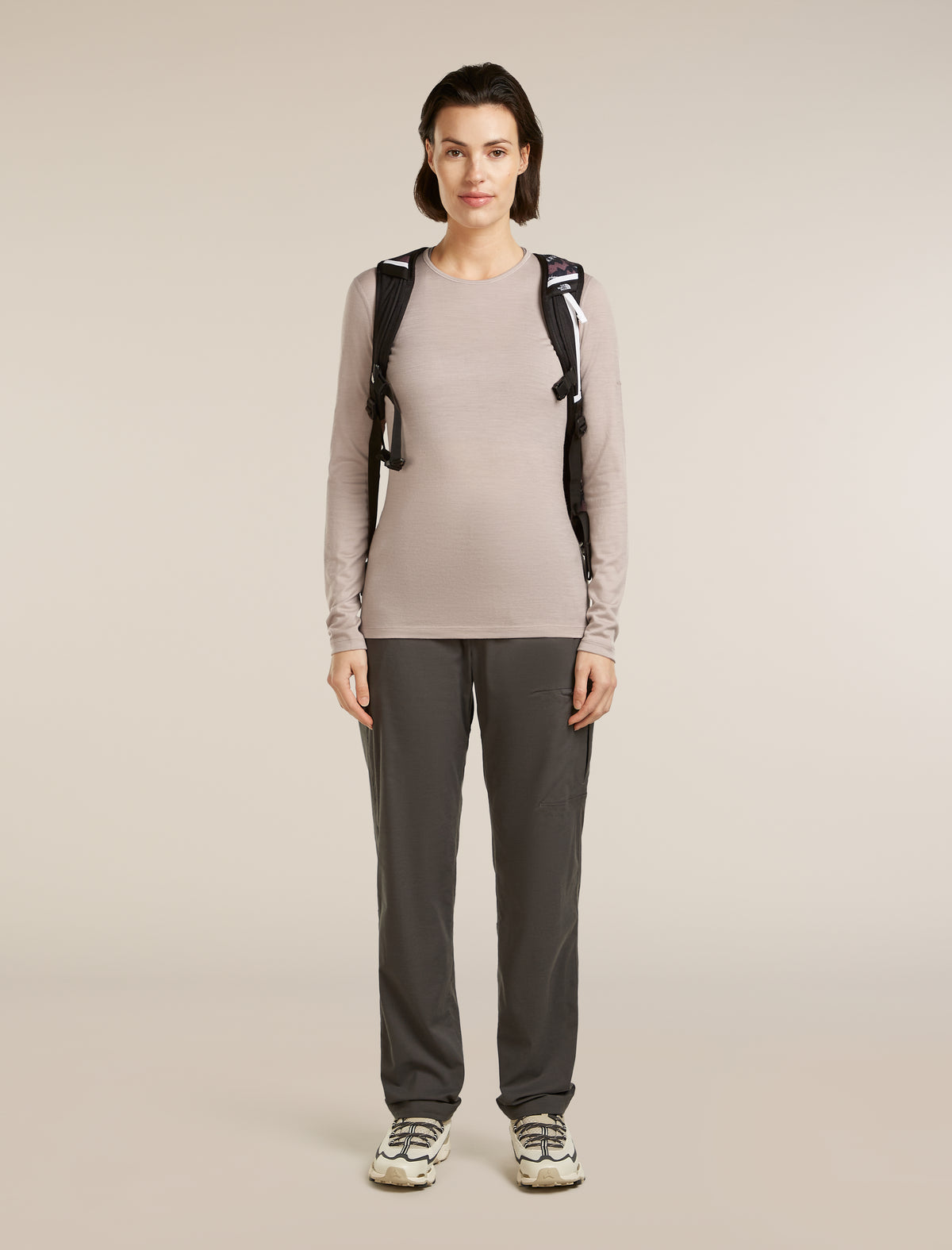 Women’s Merino 200 Oasis Long Sleeve Crewe Pink quartz - 4