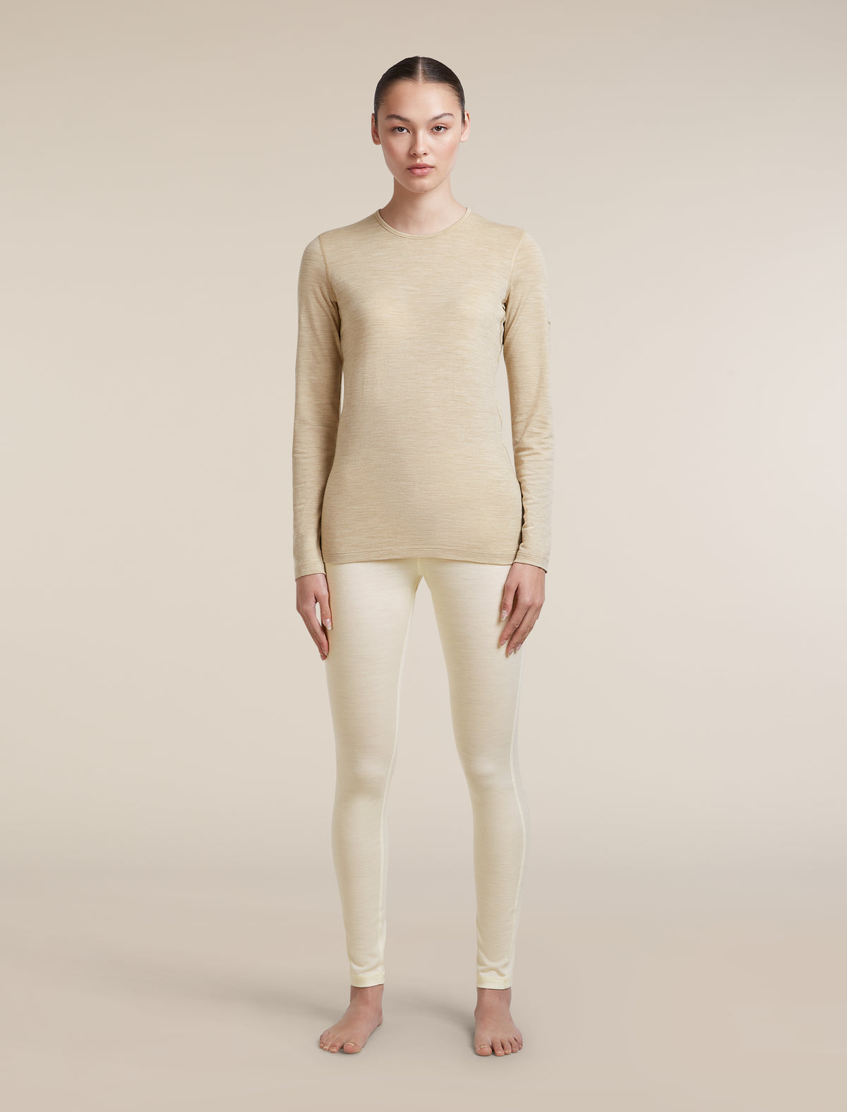 Women's Merino 200 Oasis Long Sleeve Crewe Bay Heather - 3