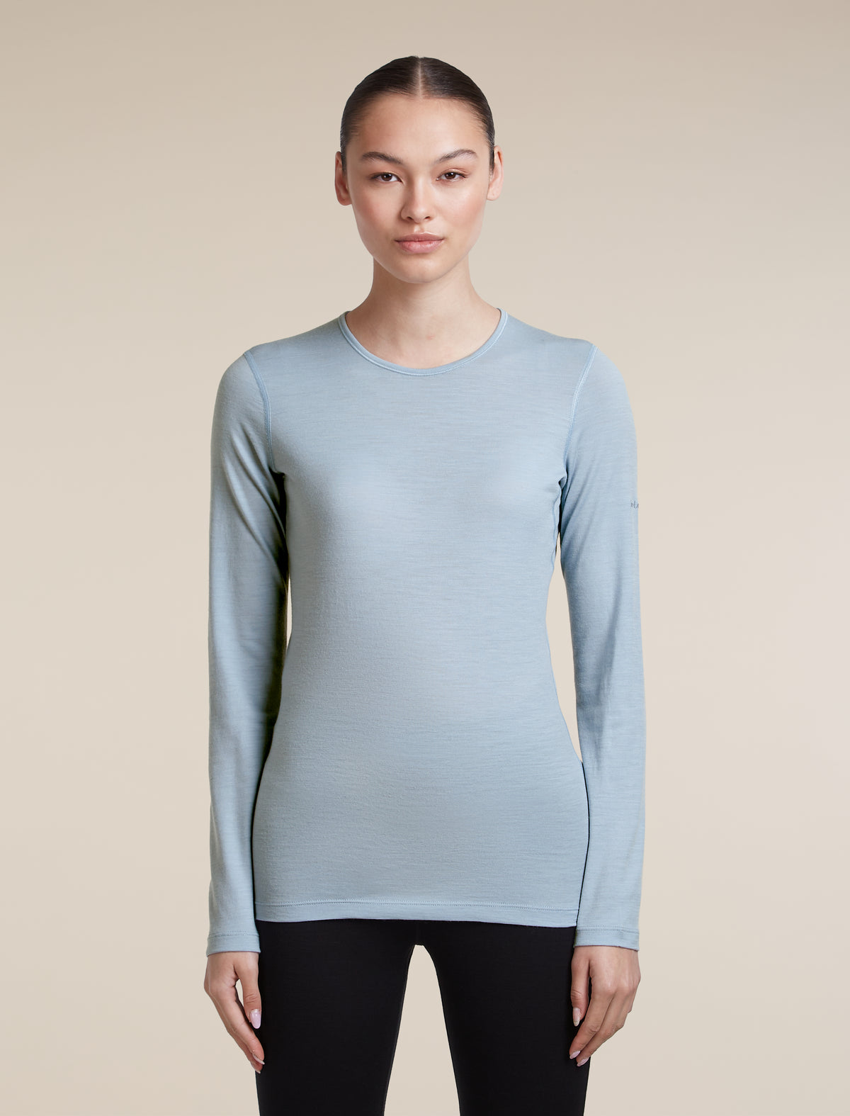 Women's Merino 200 Oasis Long Sleeve Crewe Zinc Blue - 1