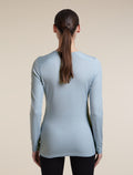 Women's Merino 200 Oasis Long Sleeve Crewe Zinc Blue - 2