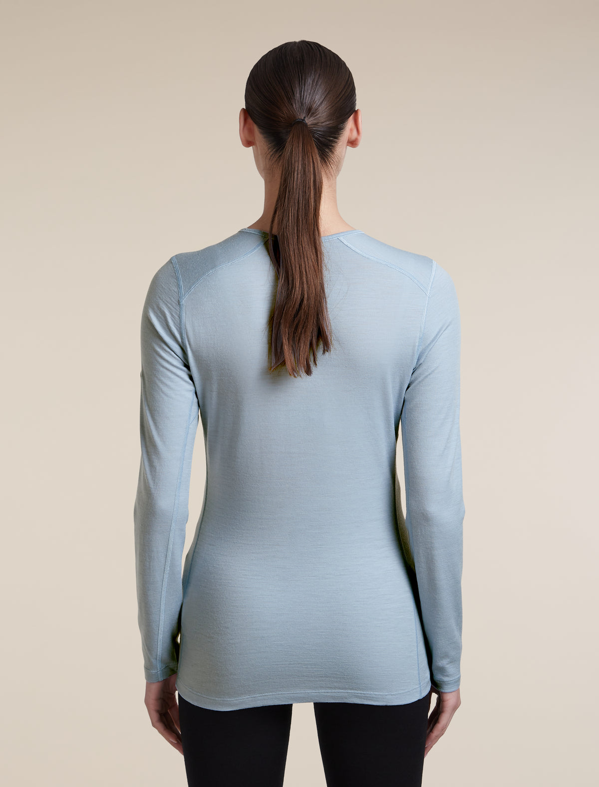 Women's Merino 200 Oasis Long Sleeve Crewe Zinc Blue - 2