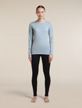 Women's Merino 200 Oasis Long Sleeve Crewe Zinc Blue - 3