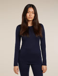Women’s Merino 200 Oasis Long Sleeve Crew Thermal Top Glacier - 1