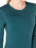 Women’s Merino 200 Oasis Long Sleeve Crew Thermal Top Glacier - 5