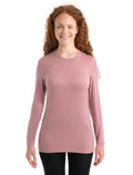 Women’s Merino 200 Oasis Long Sleeve Crew Thermal Top Crystal - 1