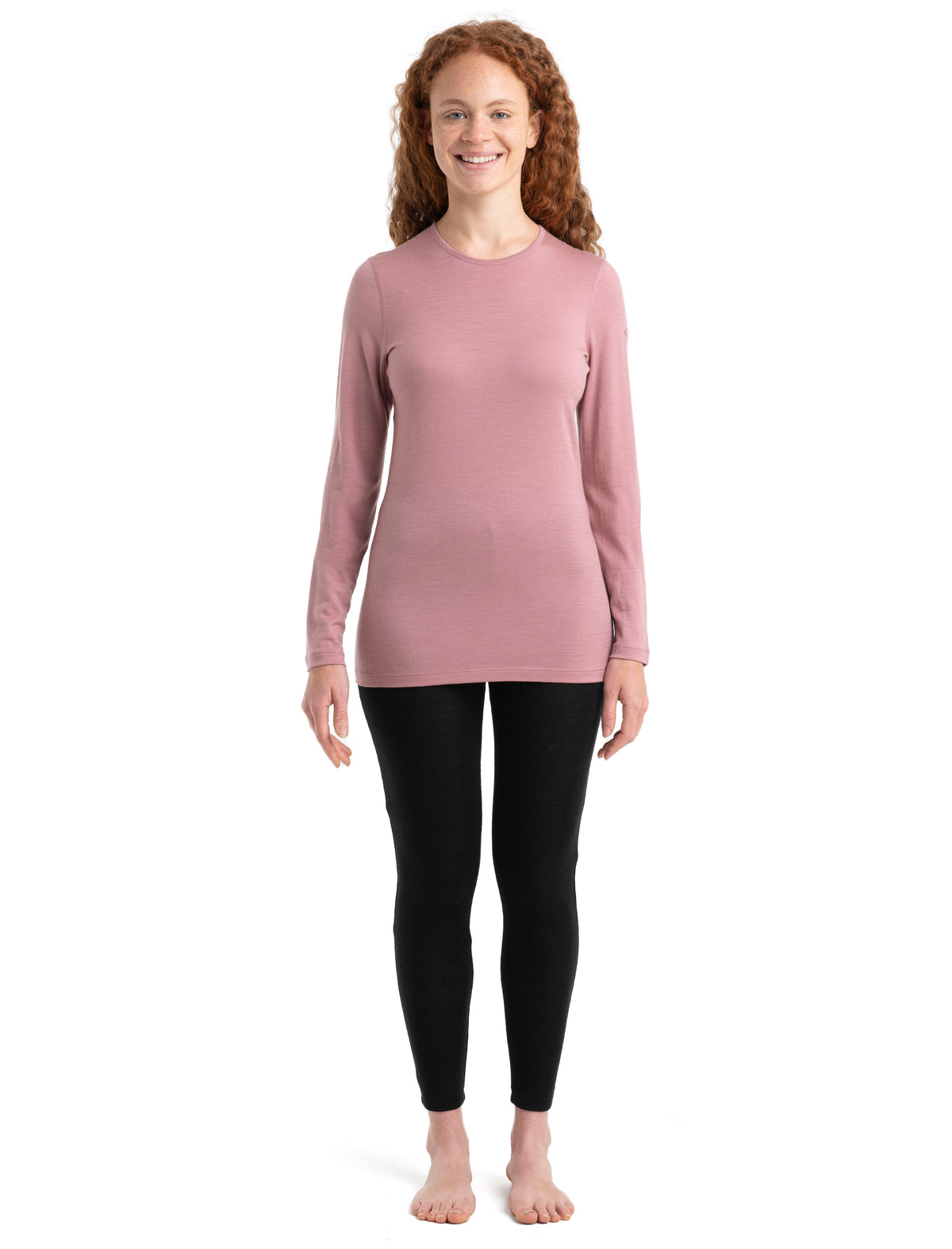 Women’s Merino 200 Oasis Long Sleeve Crew Thermal Top Crystal - 3