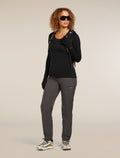 Women’s Merino 200 Oasis Long Sleeve Scoop Thermal Top Black - 4