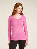 Women’s Merino 200 Oasis Long Sleeve Scoop Thermal Top Pop - 1