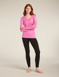 Women’s Merino 200 Oasis Long Sleeve Scoop Thermal Top Pop - 3