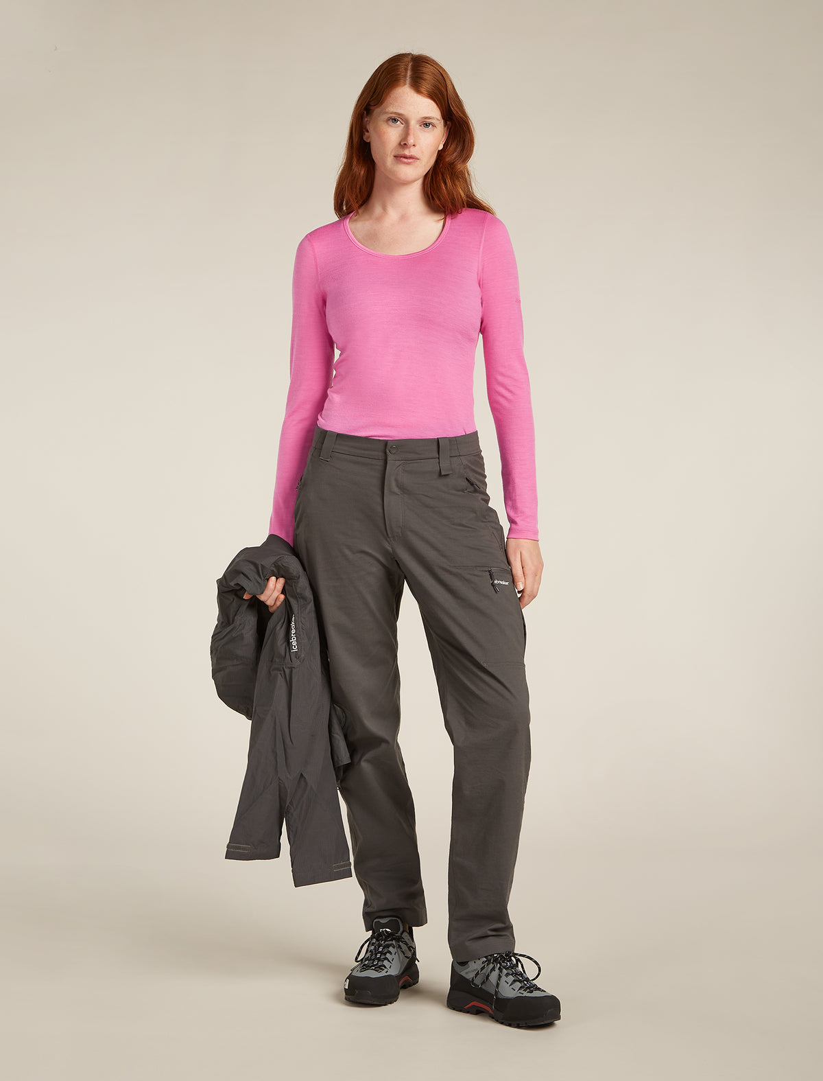 Women’s Merino 200 Oasis Long Sleeve Scoop Thermal Top Pop - 4
