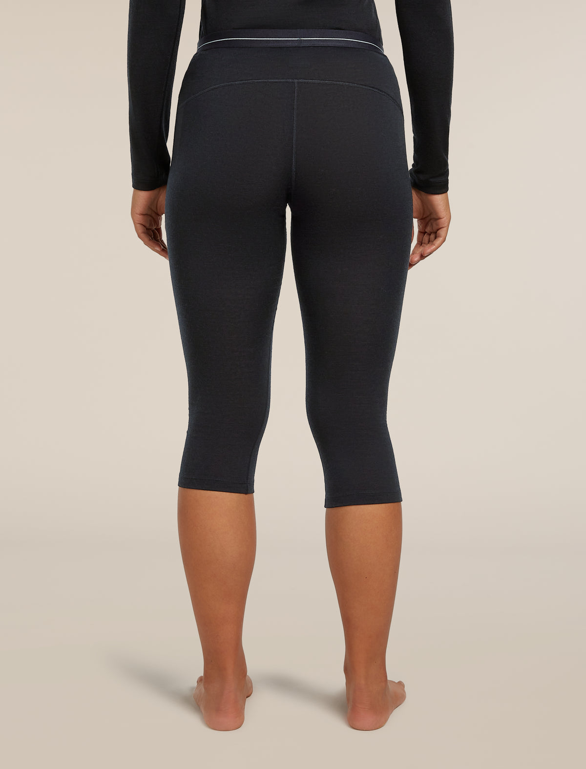 Women’s Merino 200 Oasis 3/4 Thermal Leggings Black - 2