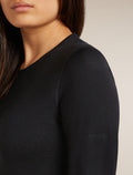 Women’s Merino 260 Tech Long Sleeve Crew Thermal Top Black - 8