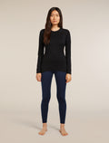Women’s Merino 260 Tech Long Sleeve Crew Thermal Top Black - 3