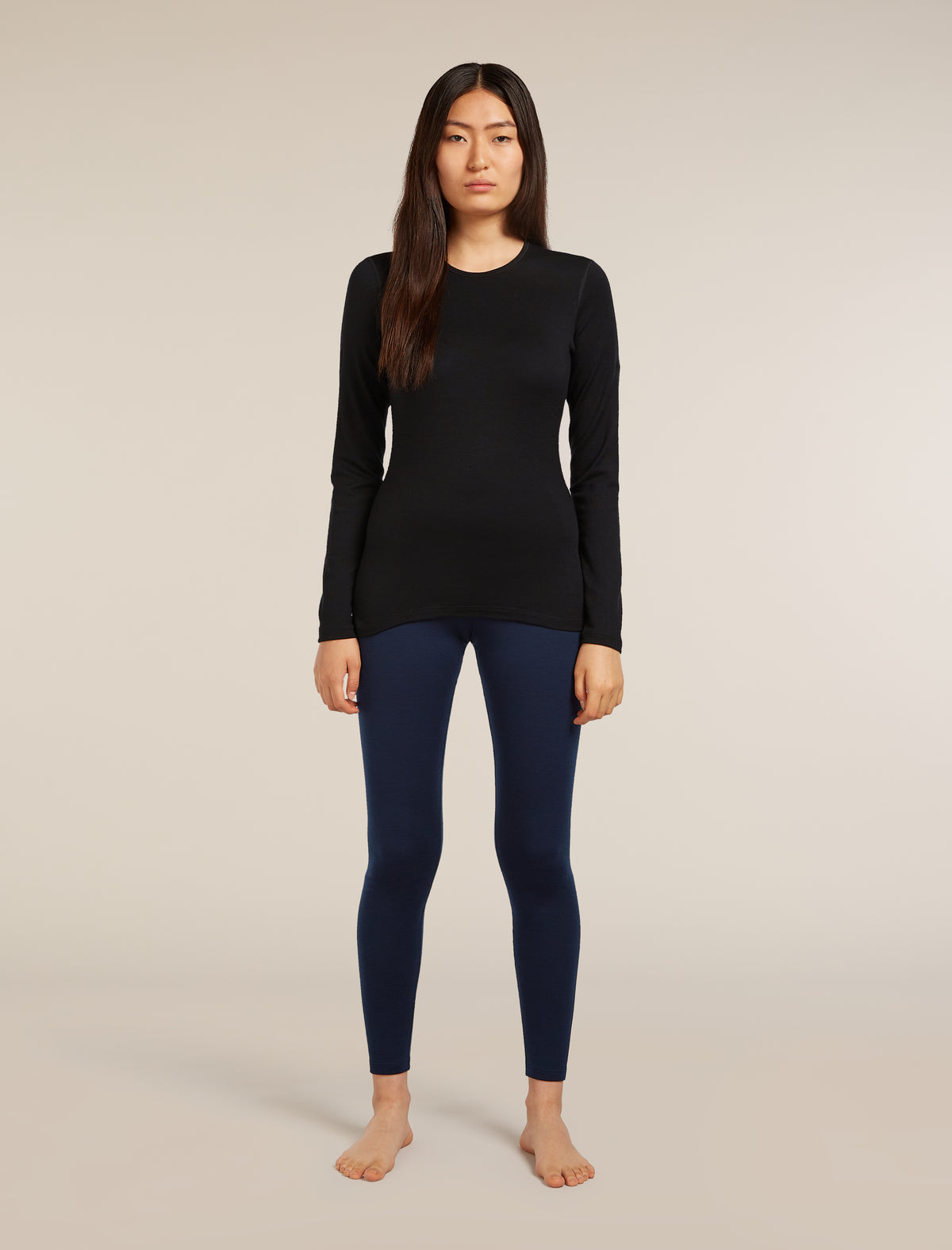 Women’s Merino 260 Tech Long Sleeve Crew Thermal Top Black - 3