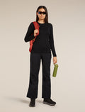Women’s Merino 260 Tech Long Sleeve Crew Thermal Top Black - 4