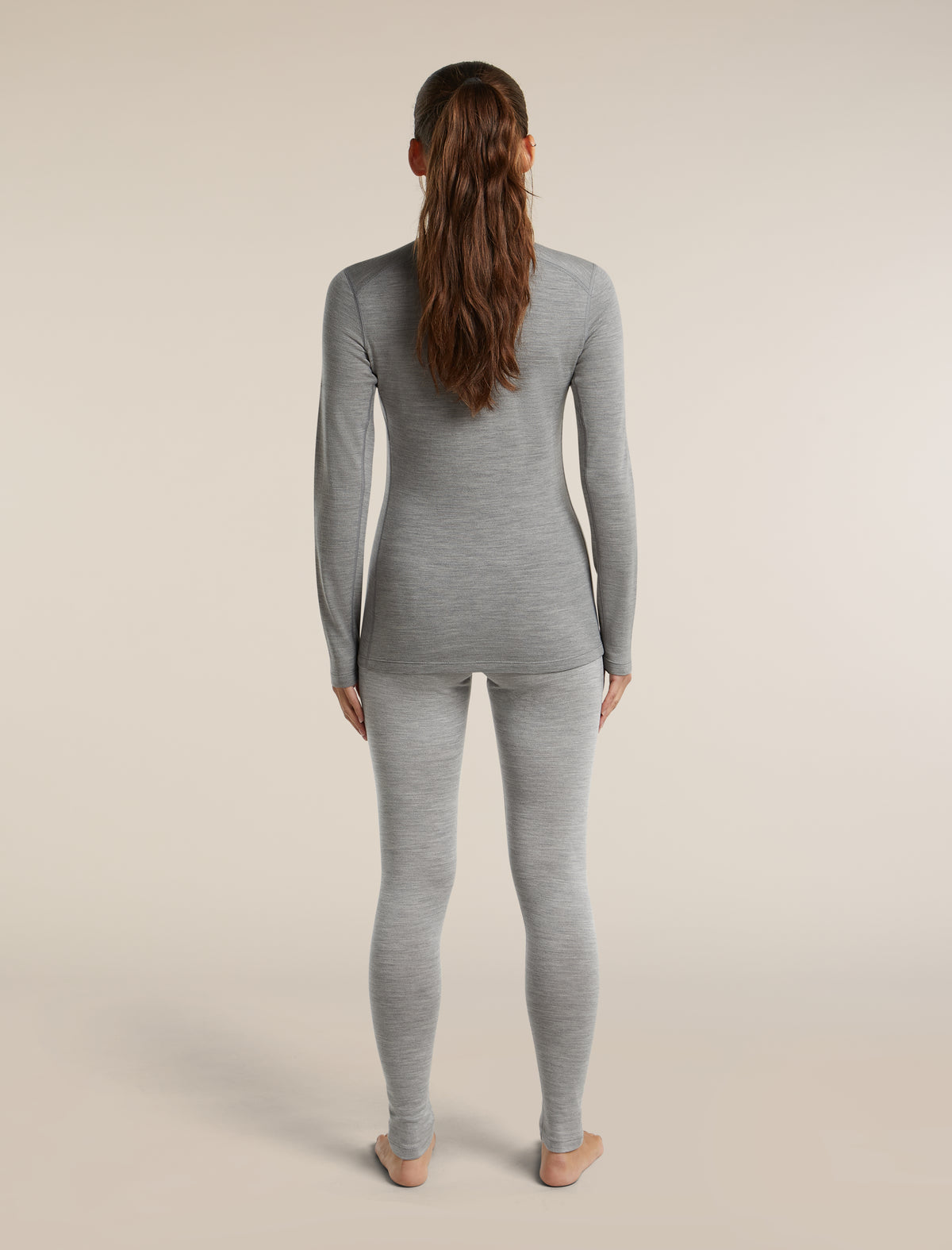 Women's Merino 260 Oasis Long Sleeve Crewe Metro Heather - 6